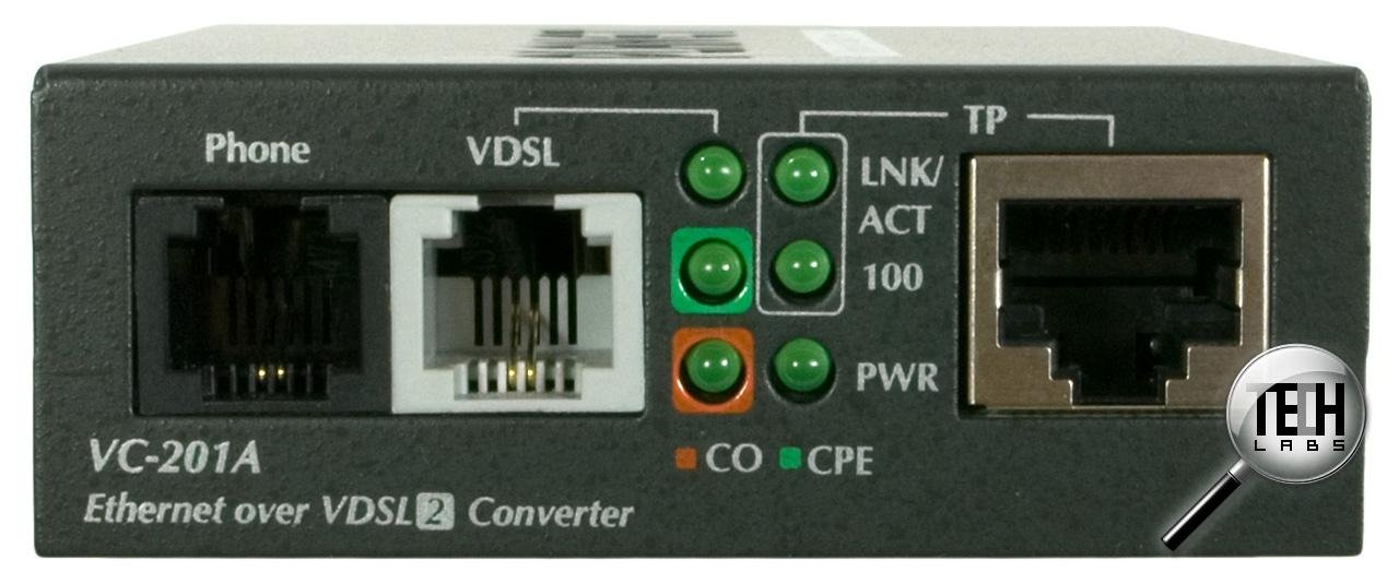 VC-201A 100Mbps Ethernet to VDSL2 Converter - 17a.